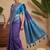 Purple woven design pochampally blouse piece & sarees
