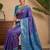 Purple woven design pochampally blouse piece & sarees