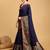 Blue woven designart silk kanjivaram saree with blouse piece