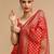 Red woven design banarasi saree