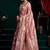 Pink woven design zari art silk banarasi saree
