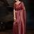 Maroon ethnic motifs zari silk blend designer kanjeevaram saree