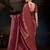 Maroon ethnic motifs zari silk blend designer kanjeevaram saree