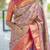 Pink classic indian silk rich woven pallu design sarees