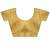 Yellow ethnic motifs linen blend handloom banarasi saree