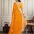 Yellow bandhani printed embroidered pure georgette bandhani saree