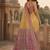 Gold woven design silk blend saree