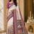 Off white kalamkari silk blend saree