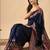 Navy blue woven design paithani sarees
