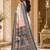 Off white floral silk blend saree