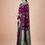 Magenta woven design baluchari silk saree with blouse piece