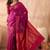 Magenta elegant wine silk gold zari leaf motifs rich woven border sarees