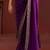 Purple embroidered festive saree with blouse piece
