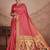 Pink woven design zari silk blend paithani saree