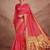 Pink woven design zari silk blend paithani saree