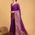 Purple ethnic motifs woven design art silk kanjivaram saree