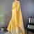 Yellow woven design silk blend handloom mysore silk saree