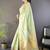Sea green woven design zari silk blend handloom mysore silk saree