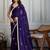 Purple embroidered sarees