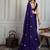 Purple embroidered sarees