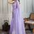 Lavender embroidered net sarees