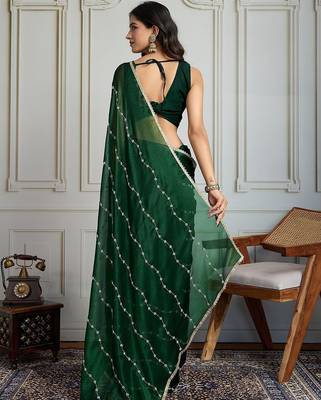 Green embellished sarees 3