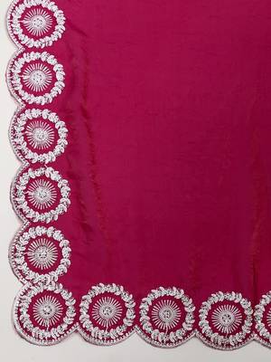Pink embroidered sarees 4