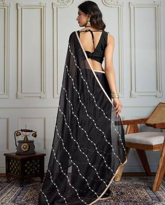 Black embellished sarees 2