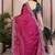 Magenta magenta rangoli silk embroidery saree