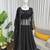 Black designer faux georgette palazzo suit set