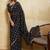Black bandhani printed saree