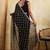 Black bandhani printed saree