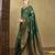 Olive ethnic motifs woven design zari mysore silk saree