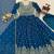 Royal blue designer heavy faux georgette anarkali suit set