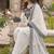 Off white designer natural crepe farshi salwar suit set