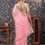 Pink embellished border saree