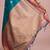 Teal ethnic motifs zari silk blend designer kanjeevaram saree