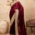 Burgundy embroidered sarees with blouse