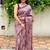 Purple chikoo silk lavender purple sarees