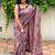 Purple chikoo silk lavender purple sarees