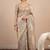 Gold embellished sequinned tissue designer saree