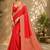 Red women's silk blend  woven design zari silk blend banarasi saree