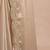 Off white embellished sequinned satin designer saree