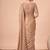 Gold embellished embroidered poly georgette designer saree
