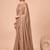 Gold embellished embroidered poly georgette designer saree