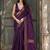 Purple woven design zari saree