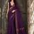 Purple woven design zari saree