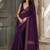 Purple woven design zari saree