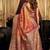 Maroon woven design zari tissue saree