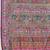 Blue ethnic motifs silk blend fusion block print saree